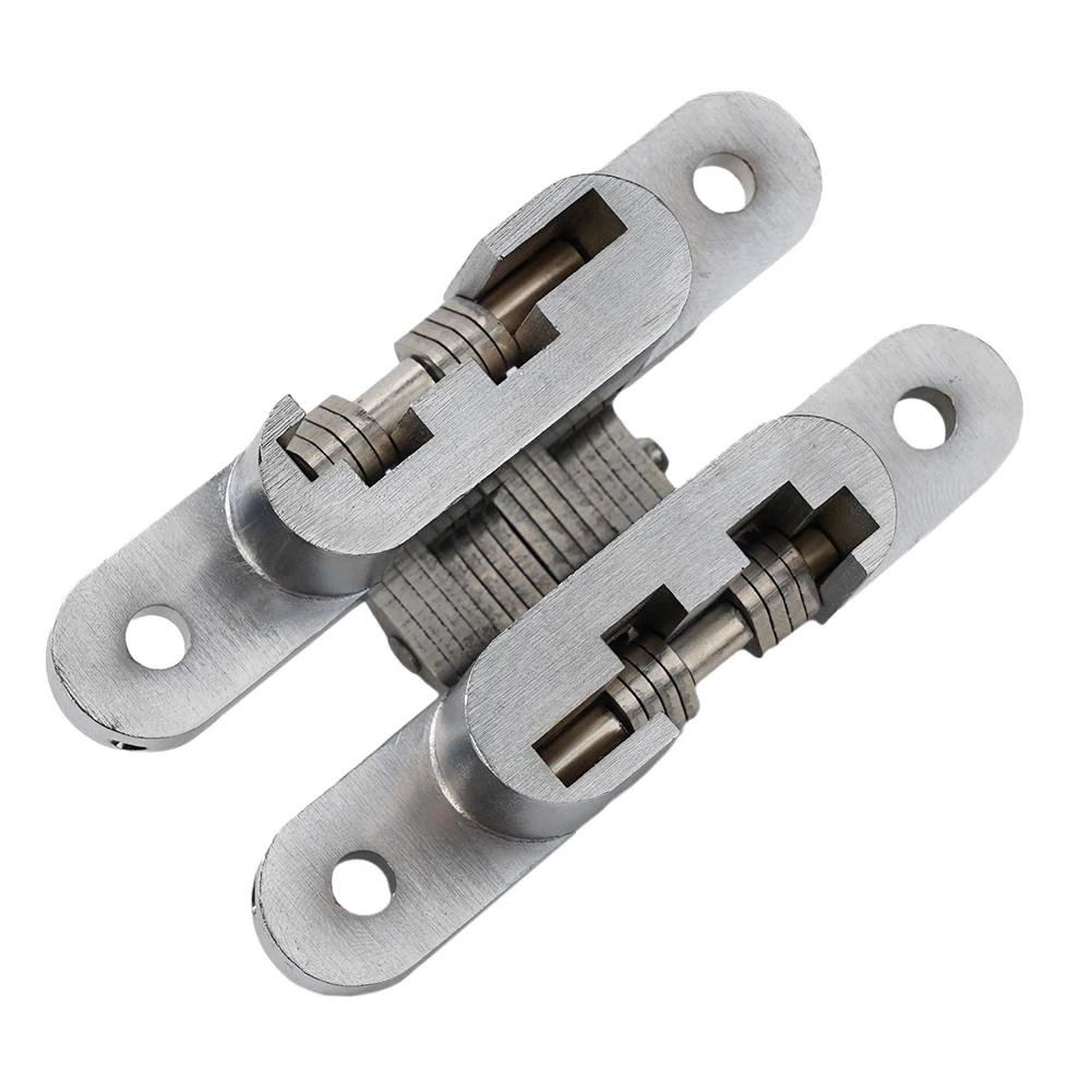 Stainless Steel Invisible Hinge Folding Door Hinge Cross Invisible Hinge Furniture Hardware Accessories Wooden Door Hinge