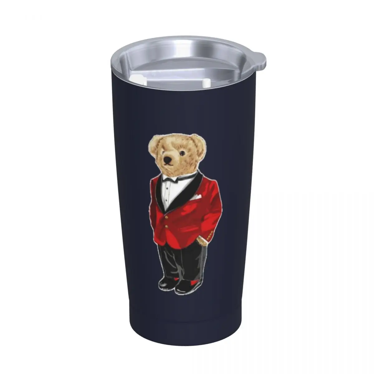 Ralph Bear 20oz Stainless Steel Car Mug Straw Thermal Iced Travel Cup Vacuum Insulated Coffee Hot Cup