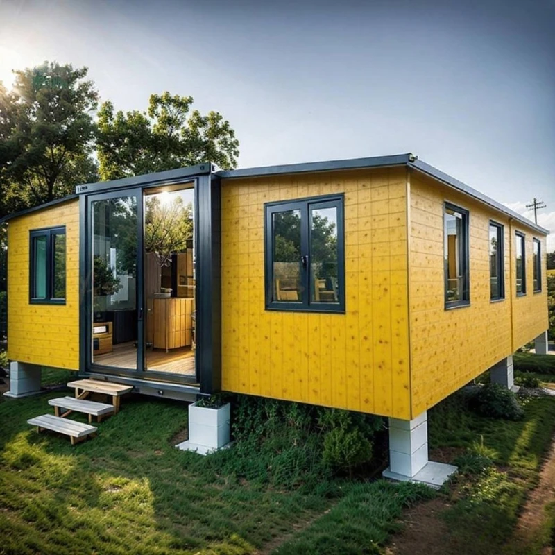 Luxurious Design Home Import From Modern Cottage Flat Pack Container Outdoor House Steel Frame Prefabricated House Homestay