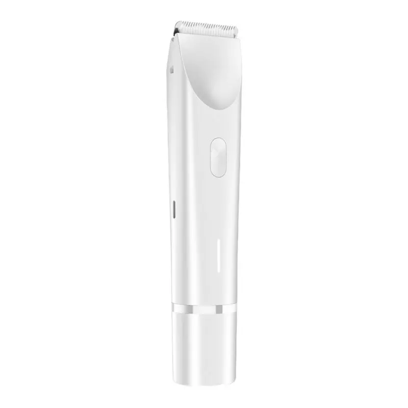 

A94E-Dual-Head Painless Women Electric Shaver For Pubic Hair Razor Bikini Trimmer Wet Dry Detachable Head For Ladies