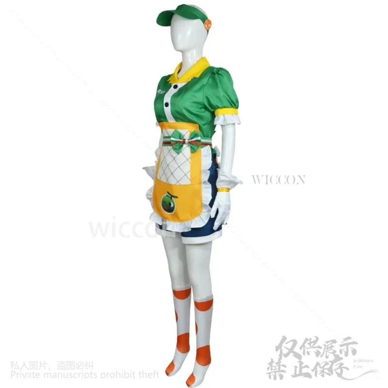 

a7d@Mei Anime Game Oveerwaatch Cosplay Costume Meiling Zhou Kawaii Pony Wig Clothes Halloween Carnival Outfit Women Girls Custom