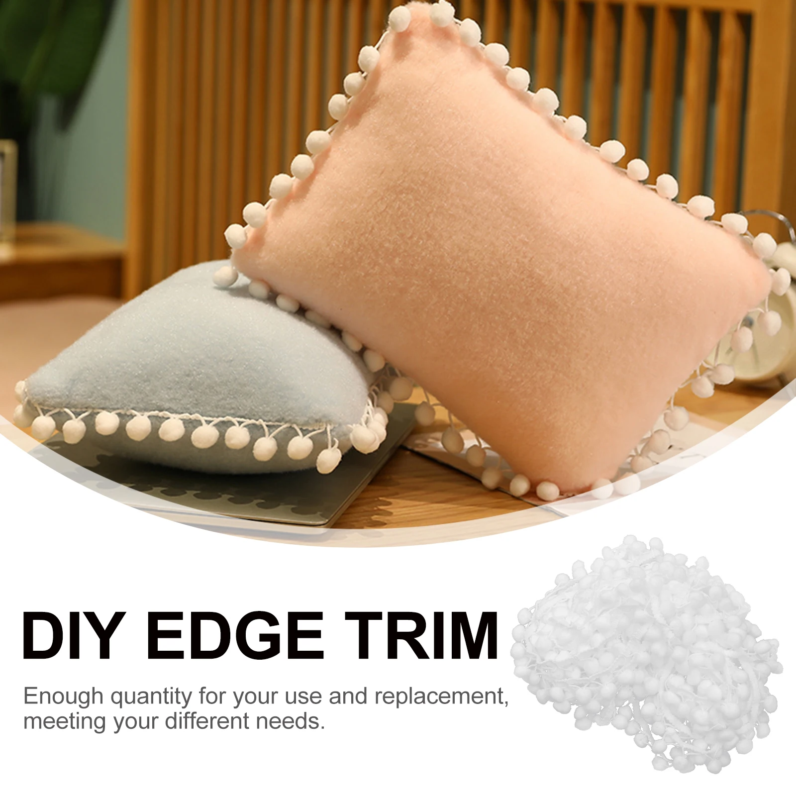 

Ball Lace Window Curtain Trim Sewing Ornament Home Decor Curtains Flash Decoration