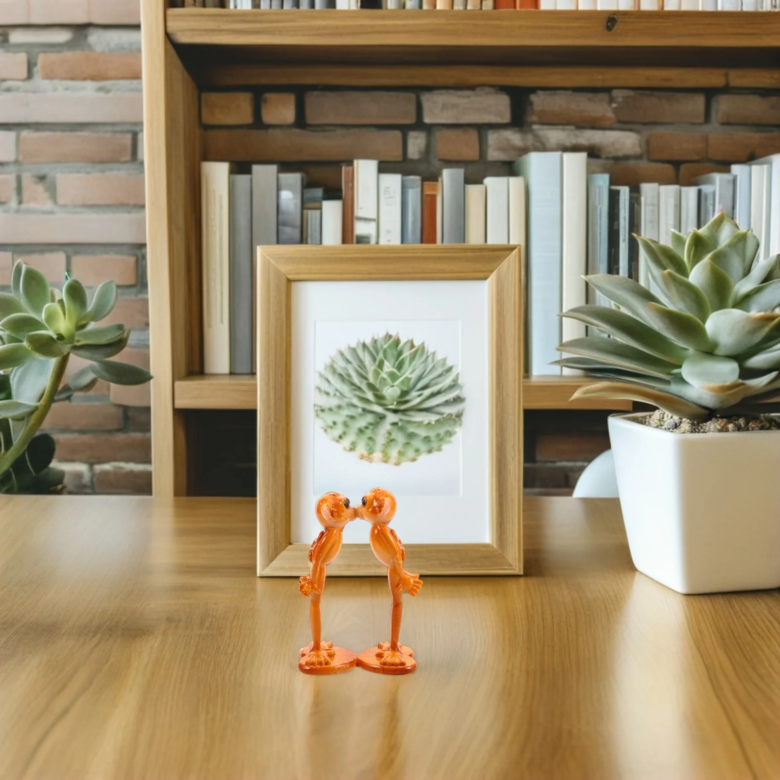

Couple Monkey Ornaments Animal Cake Topper Resin Crafts Shelf Decor Figurine Lovers Statue Decorative Mini