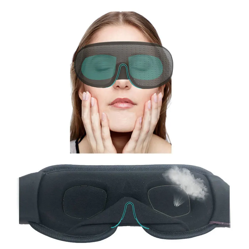 3D Breathable Sleeping Mask Block Out Light Memory Foam Eyeshade Household Travel Sleepmasker Blindfold Sleeping Aid Eyepatch