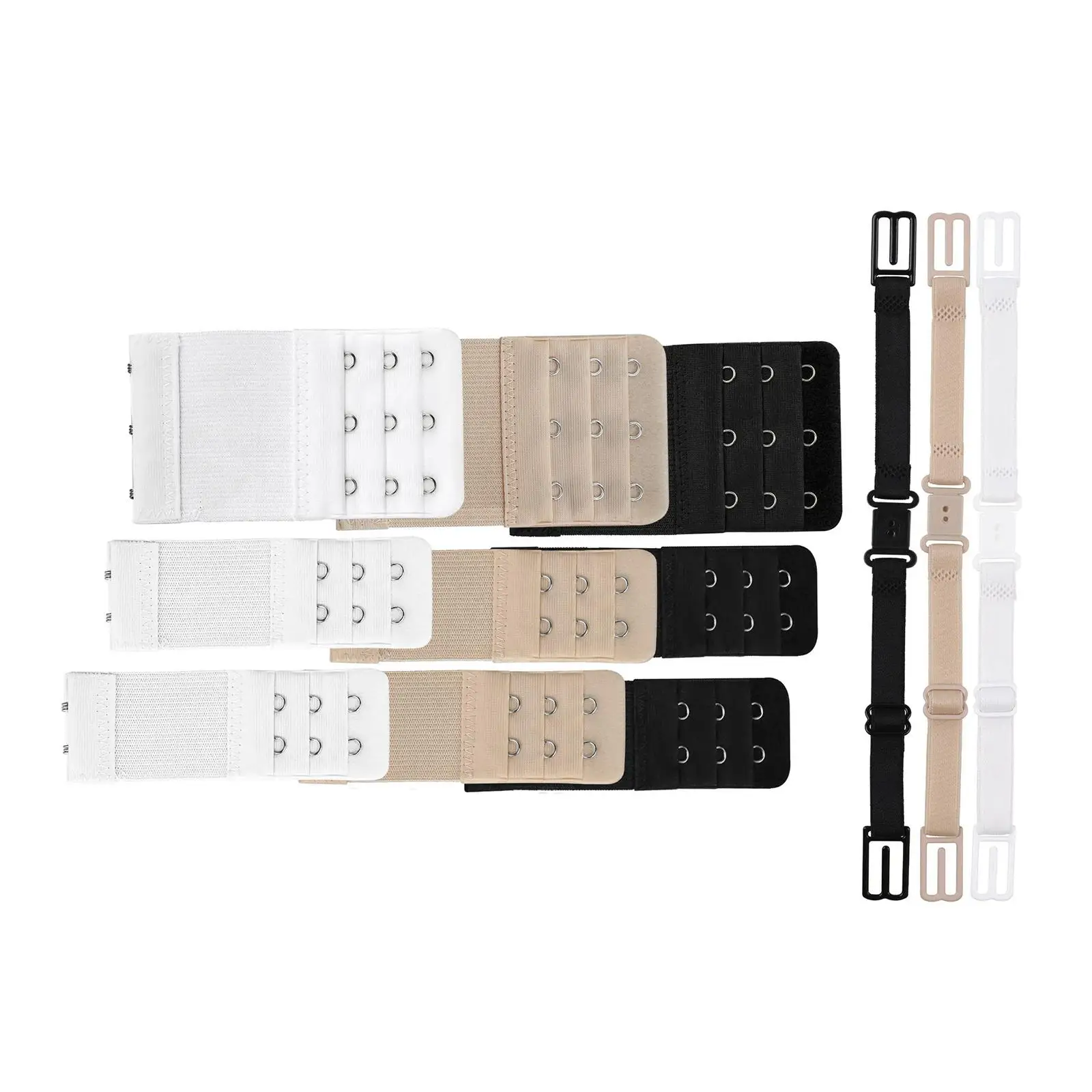 

Women Bra Extenders 3 Hooks 2 of Hooks Soft Versatile Durable Bra Straps Holder