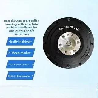 DM-J8009P-2EC 40Nm Peak Brushless Servo Joint Motor, MIT CAN Bus Actuator w/ Dual Encoder & Cross-Roller for Robot Arm