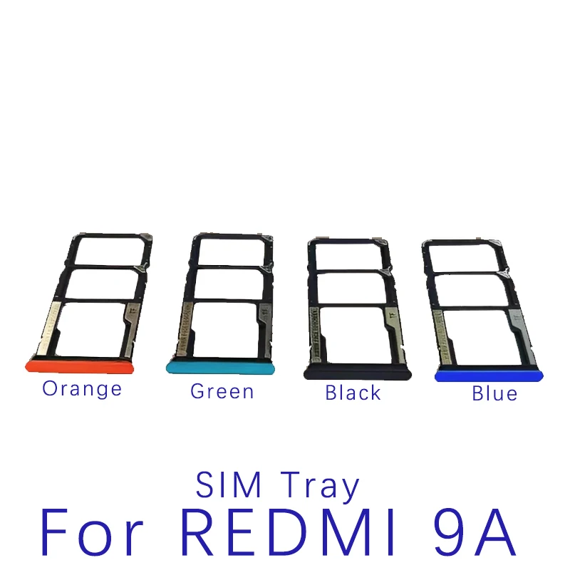 Sim Card Tray For Xiaomi Redmi 9 9A 9C 9T SIM Card Slot Sim Card Reader Holder For Redmi Hongmi 9 9a 9c 9t Replacement Parts