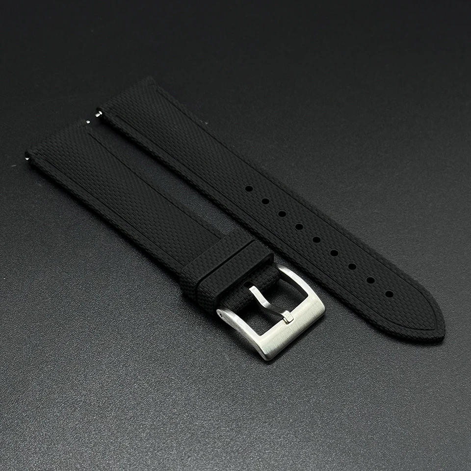 Uhrenarmband 18mm 19mm 20mm 21mm 22mm 23mm 24mm FKM Gummi-Uhrenarmband für Omega Rolex Seiko – Detail 10