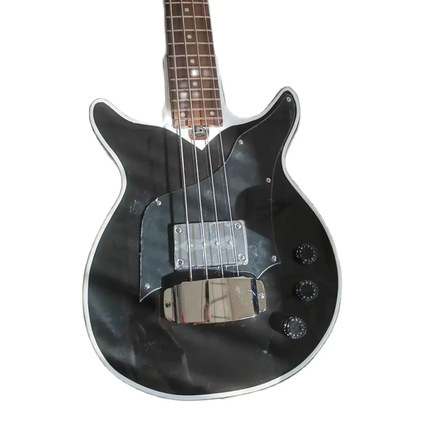 Upgrade Gene Simmons Electric Bass Guitar 4 String Bass 24 Frets Professional Bass