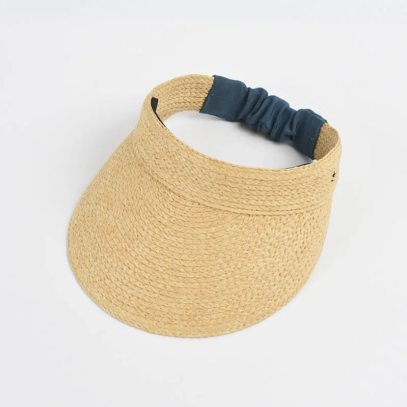 USPOP Korean Style Colorful Elastic Raffia Sun Hat for Women Spring/Summer  Sun Protection Cap