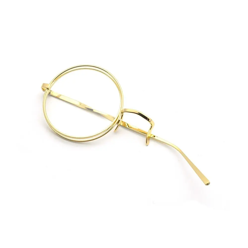 

Fashion Anime Monocle Glasses Steampunk Style Retro Cos Glass British Style Punks One-Sided Eyewear For Women