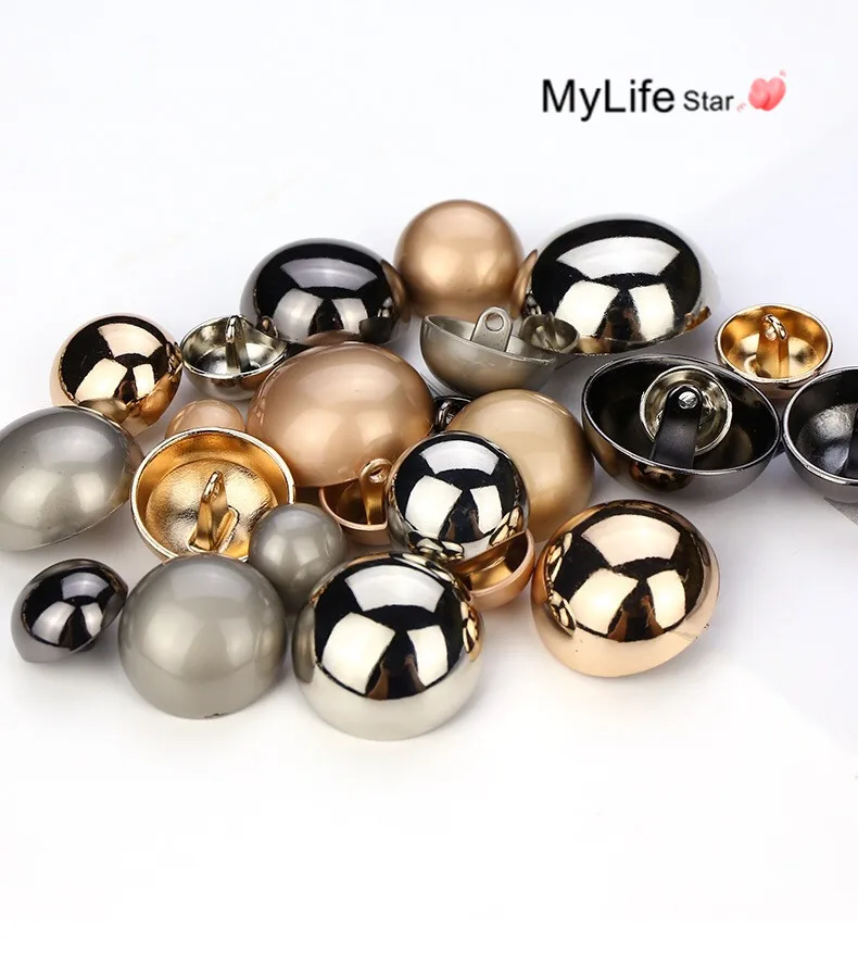 20PCS Metal Mushroom Buttons DIY Sewing Clothes Ornaments Shank Button For Garments Clothes Accessories