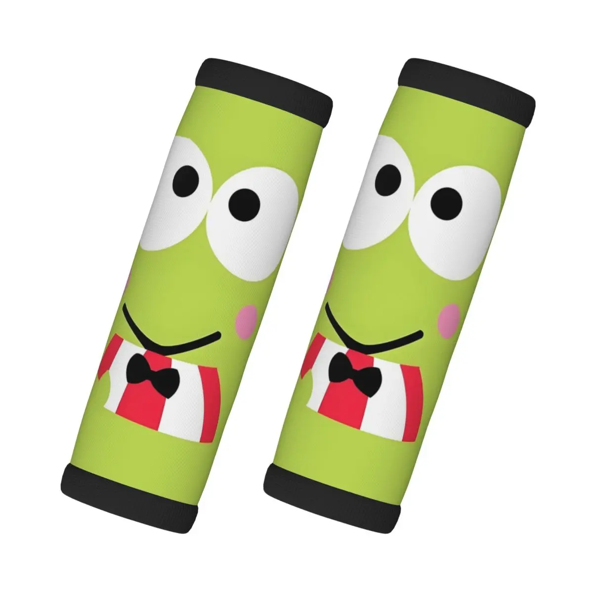 

Пользовательские милые Kerokero Keroppi, 2 шт., ручка для багажа, обертка для чемодана, идентификатор, ручка, неопреновая ручка для багажа для интерьера автомобиля