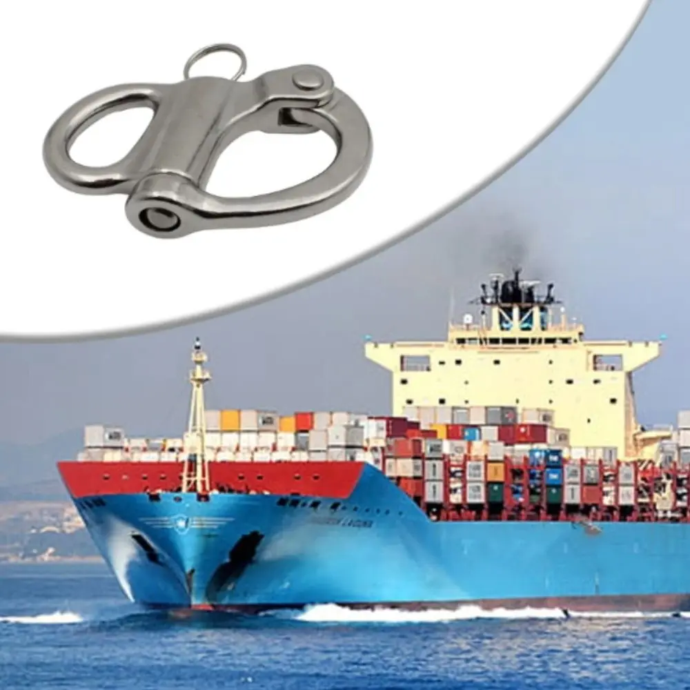 Hook Stainless Steel Snap Shackle Quick Release 35/52/69/96mm Quick Release Shackle Jaw Swivel Fixed Shackle Diving