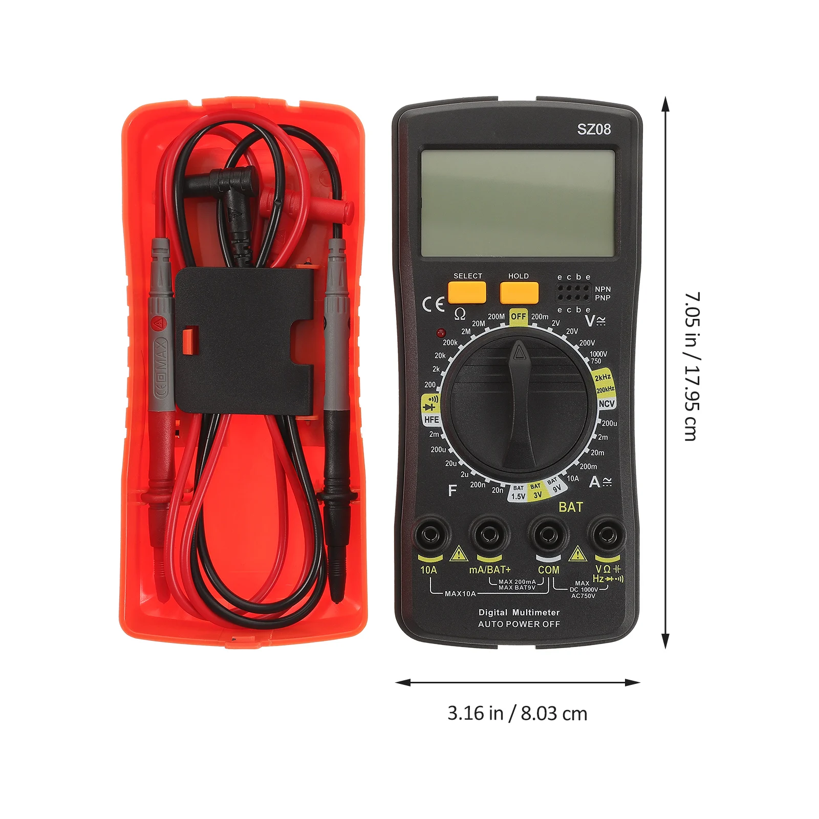 

Digital Multimeter Electric Tester Voltage Meter Electrical Repair Tool Home Multimeter Capacitor Testing Automotive Household