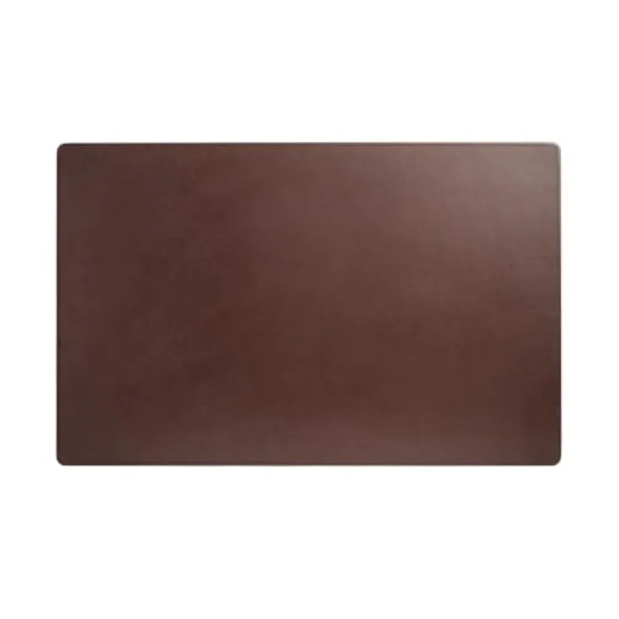 

Chocolate Brown Leather 30 x 19 Desk Mat Without Rails for Office Use Premium Quality Material Elegant Dark Brown Finish Smooth