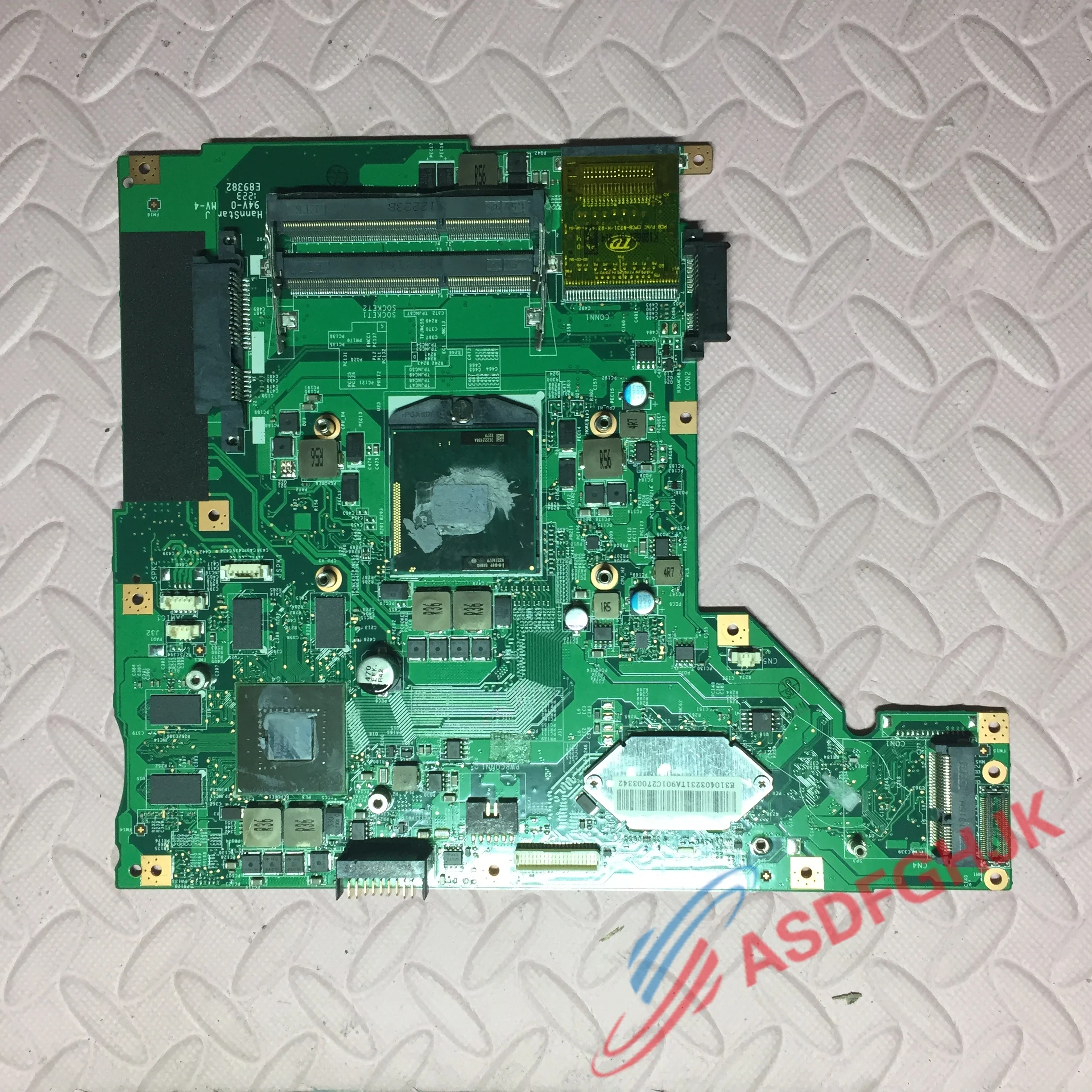 

Материнская плата для ноутбуков серии MSI Cx61 MS-16GB1, тестирование прошло нормально.