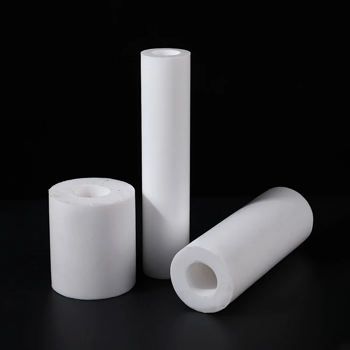 1Pcs White PTFE Hollow Rod Polytetrafluoroethylene Bush Tube  Environment-friendly Non-toxic DIY L500mm OD10-25mm ID5-20mm