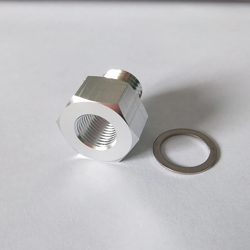 M12x1.5 to 1/8 NPT Oil Pressure Sensor Adapter for LS Engine Swap – Aluminum Hex Fitting for LS1 LS3 5.3L 6.0L Tuning