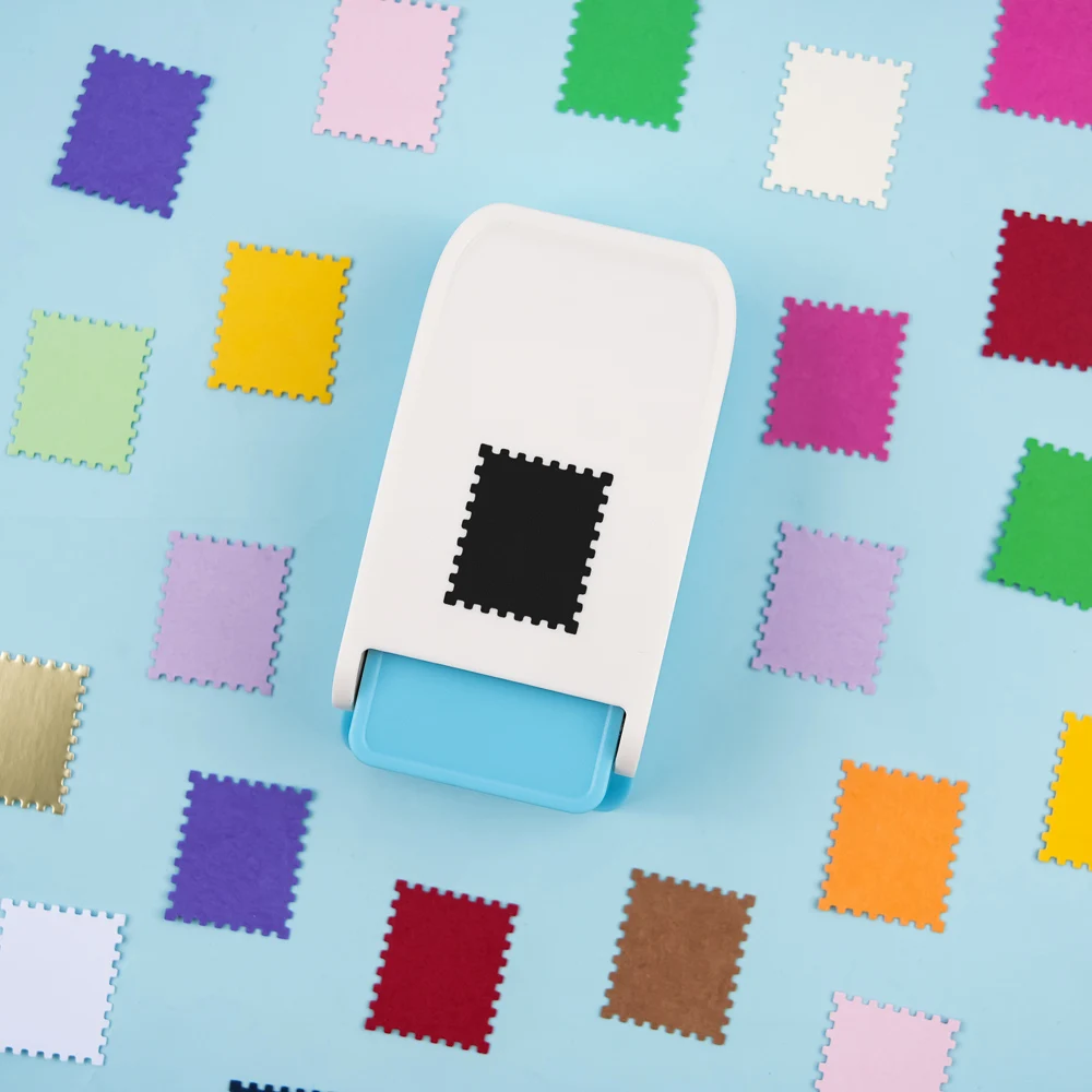 1x0.8 بوصة مستطيلة ختم البريد لكمة ، رافعة عمل الحرف لكمة لصياغة الورق سكرابوكينغ اليدوية خرامة الورق Craftin