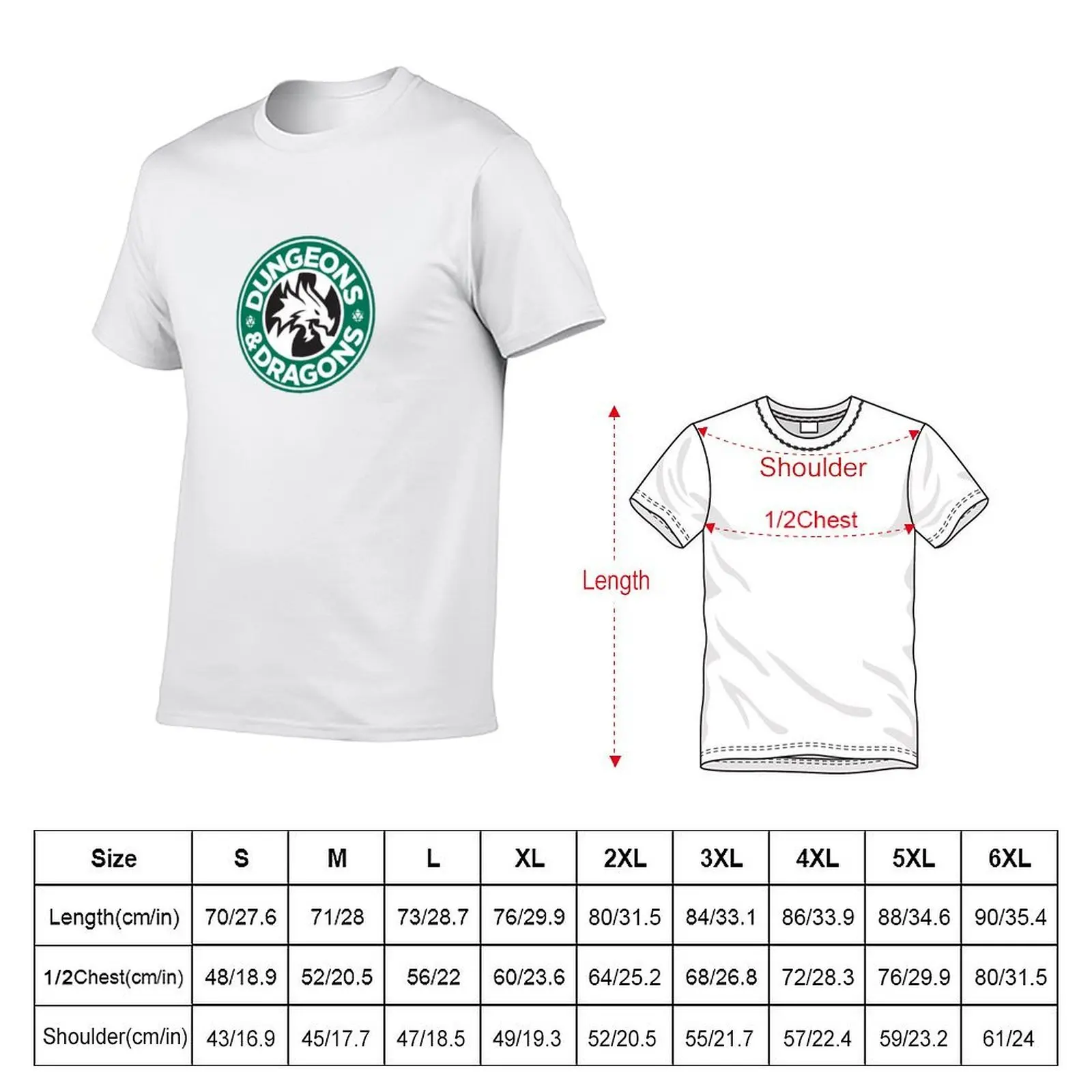 DND Coffee Logo T-Shirt t shirt men 100% cotton luxury brand man t shirts graphic T-Shirt