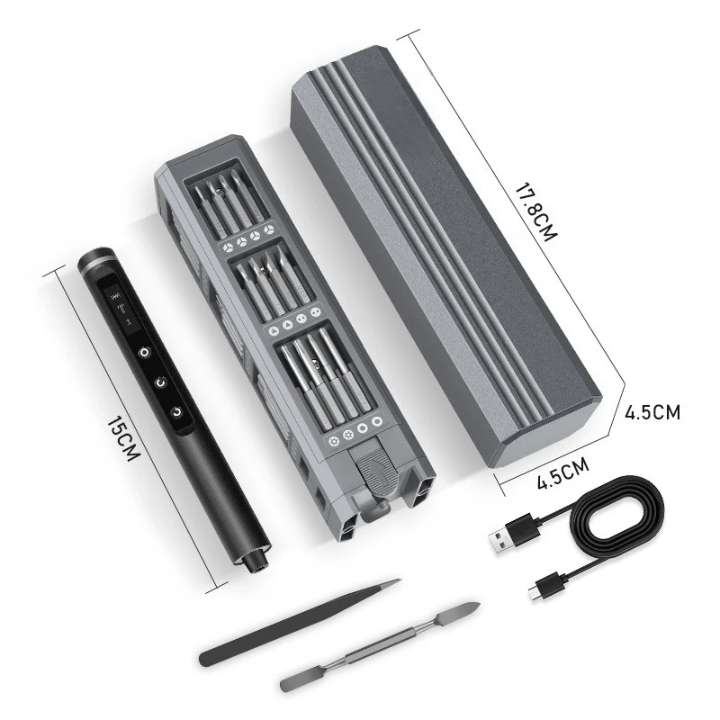 

Torque Precision Electric Screwdriver Set Rechargeable Screwdriver Disassembly Repair Tool