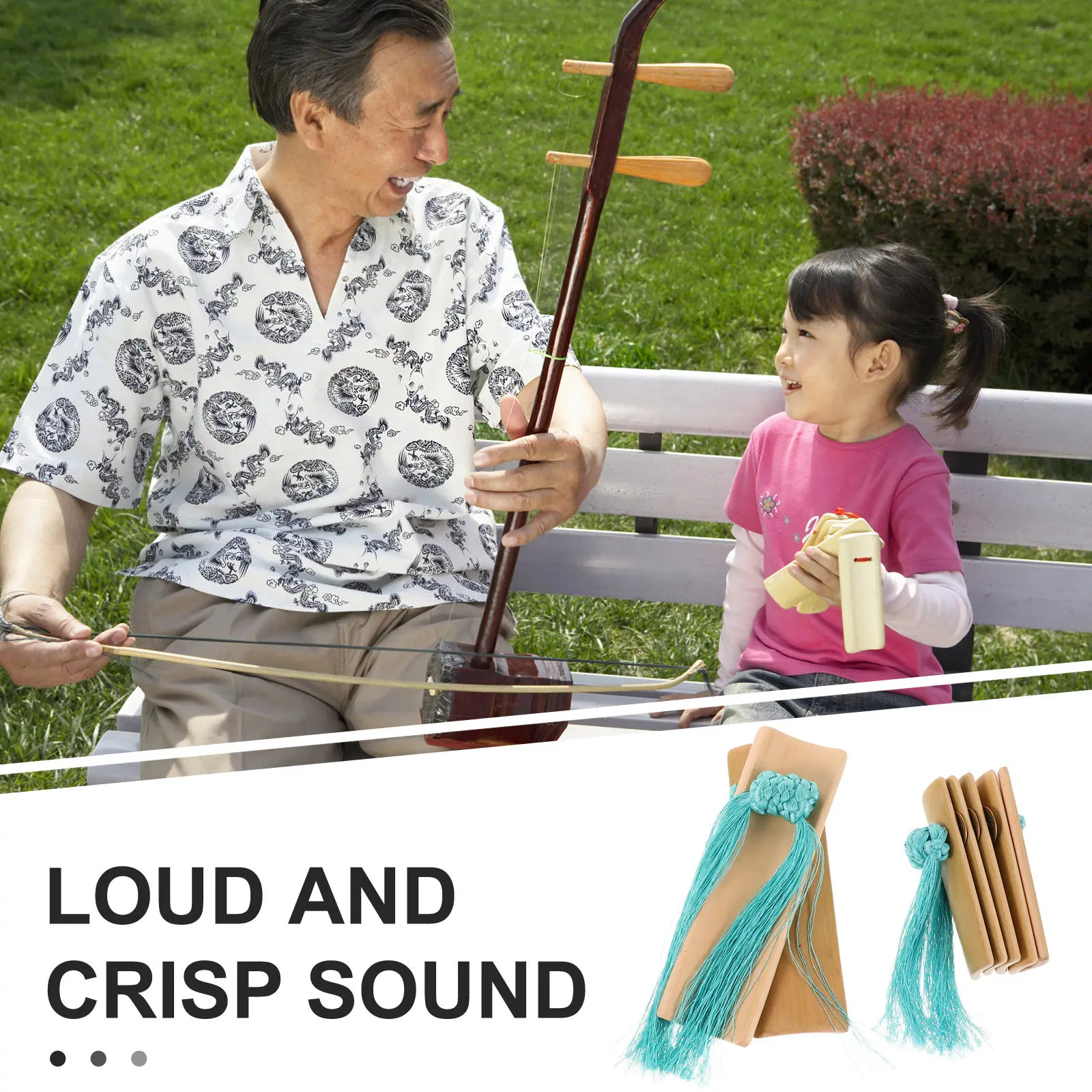 1Set Bamboo Kuaiban Castanet I - Musical Instrument Clapper recension och pris