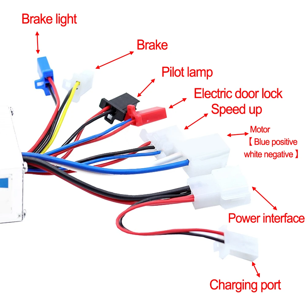 Electric Scooter Controller Motor Throttle Set 24V250W E-Scooter Controller For Brushed Controller [24V]250W Motor