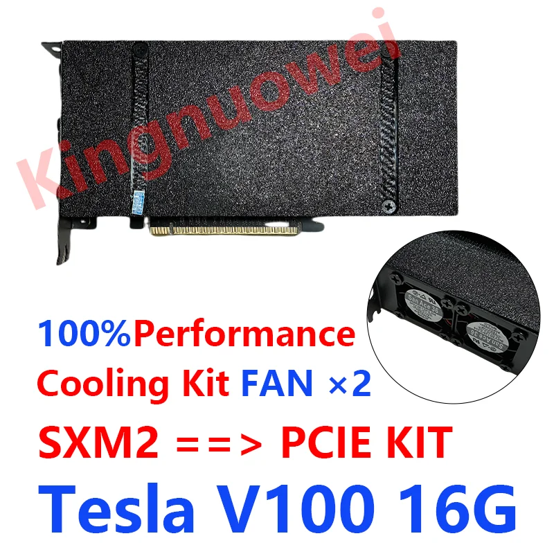 

Обчисная видеокарта NVIDIA TESLA V100 16G AI GPU PCIE 16 SXM2 to PCIE Cooling Kit V100 16G