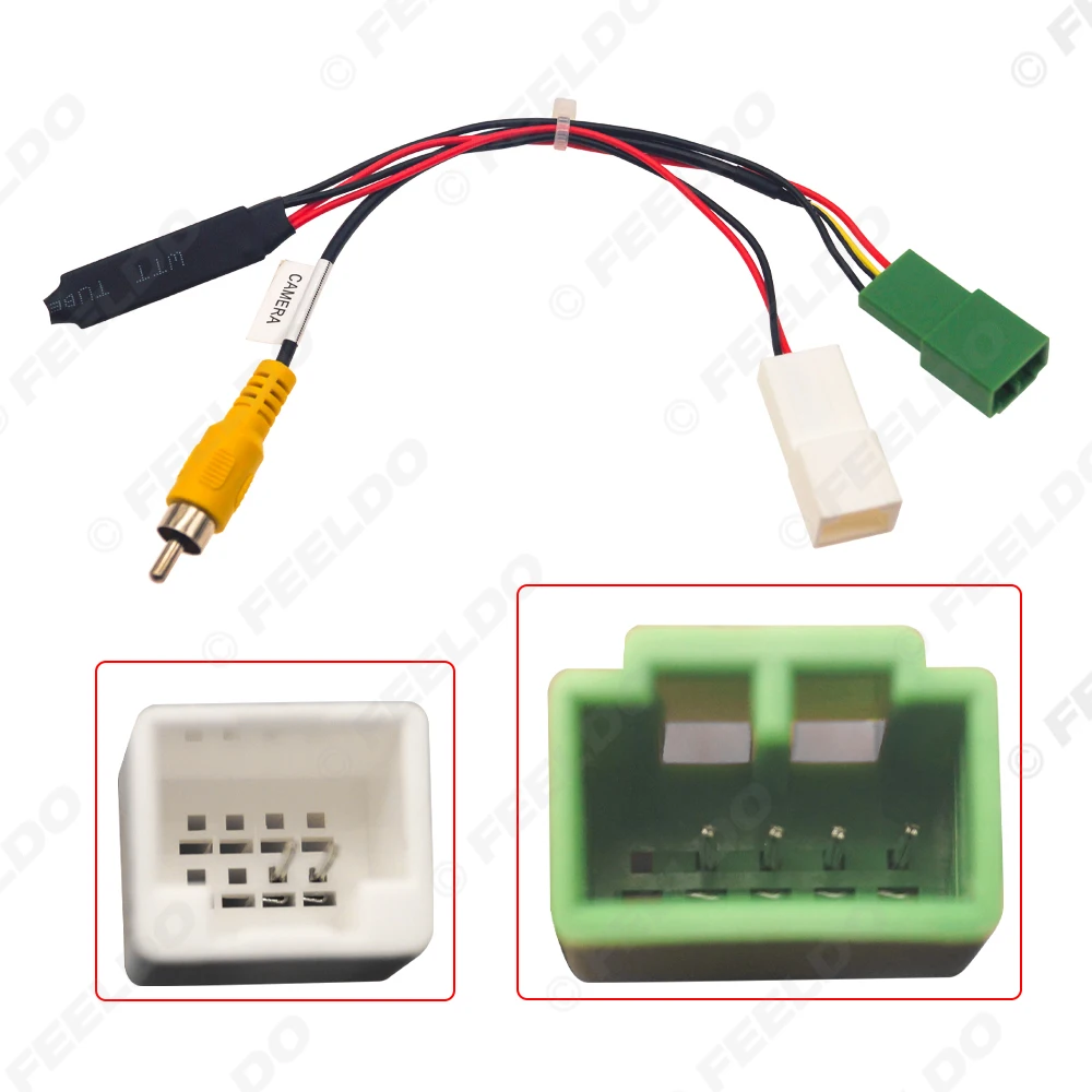 FEELDO Car Reverse Camera Output Video Adapter Wiring Cable For Isuzu D-MAX (12-18) Original Factory Car Camera Video Output