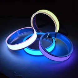 Batteria USB 12V EL Car LED Strip Light per fai da te LOGO AD luci al Neon flessibili Glow Rope decorazione per feste lampada a nastro pannello di retroilluminazione