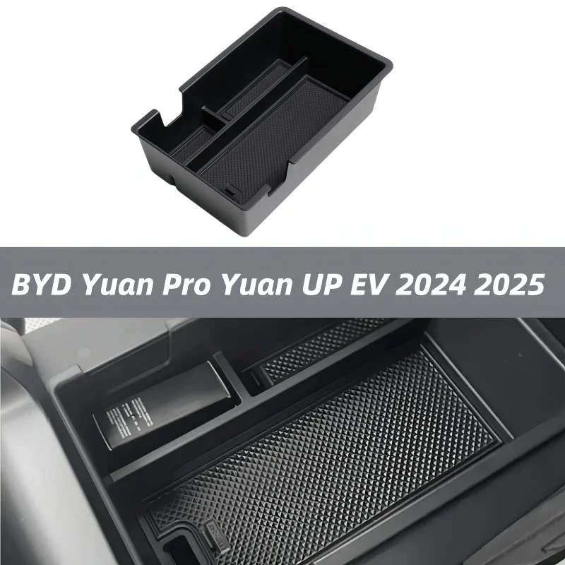 

For BYD Yuan Pro Yuan UP EV 2024 2025 Central Console Armrest Storage Box Organizer Container Tray Car Central Stowing Tidying