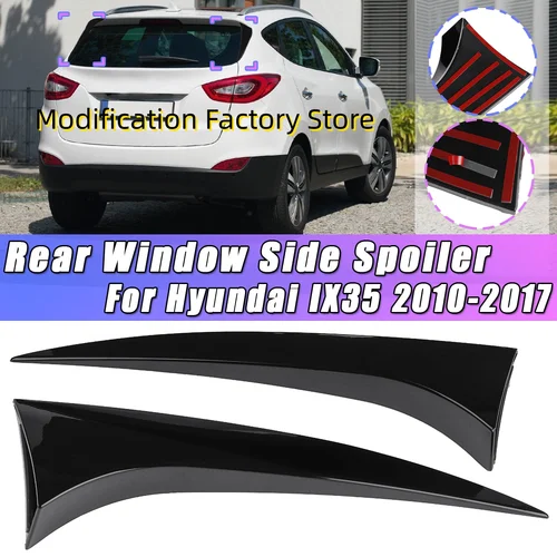 Alerón lateral para ventana trasera, divisor Canard Canards para Hyundai IX35 2010-2017