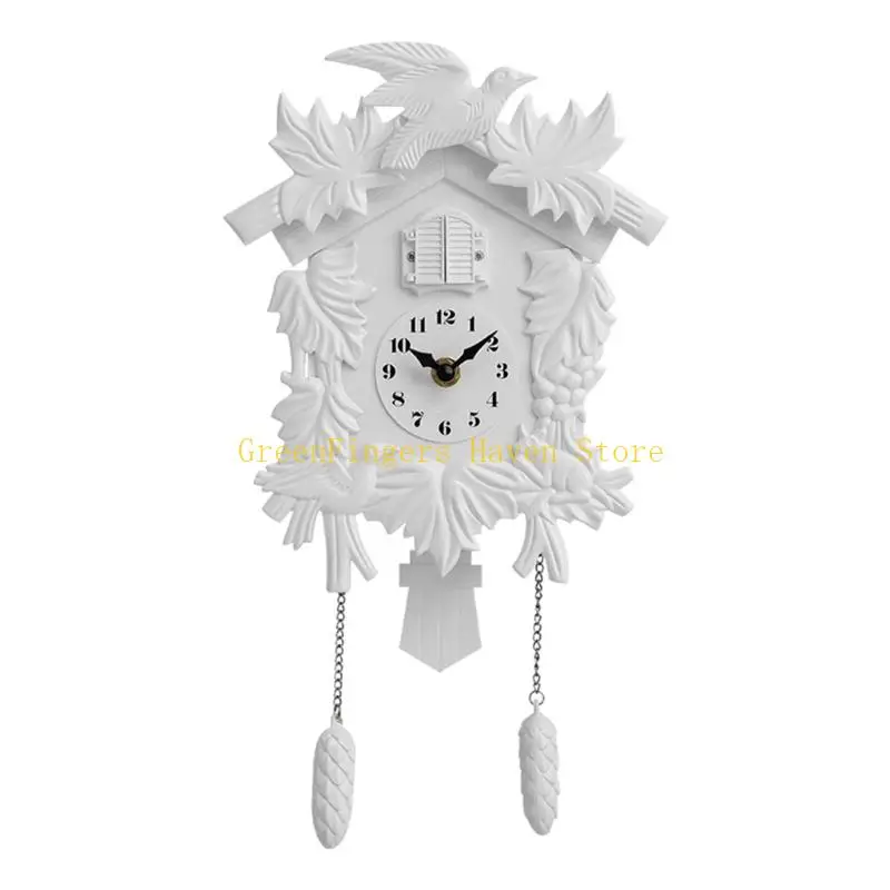 F68D Funny Wall Mounted Cuckoo Pendulums Clock With Sound for Children and Family Interactive Time Learning Activity Daily