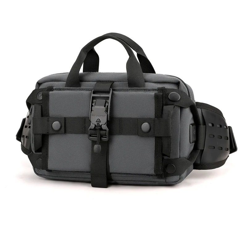

Hot Selling Men's Wear-resistant Fanny Packs Oxford Sports Waist Bag Outdoor Tactical Running Cycling Crossbody Shoulder Bag