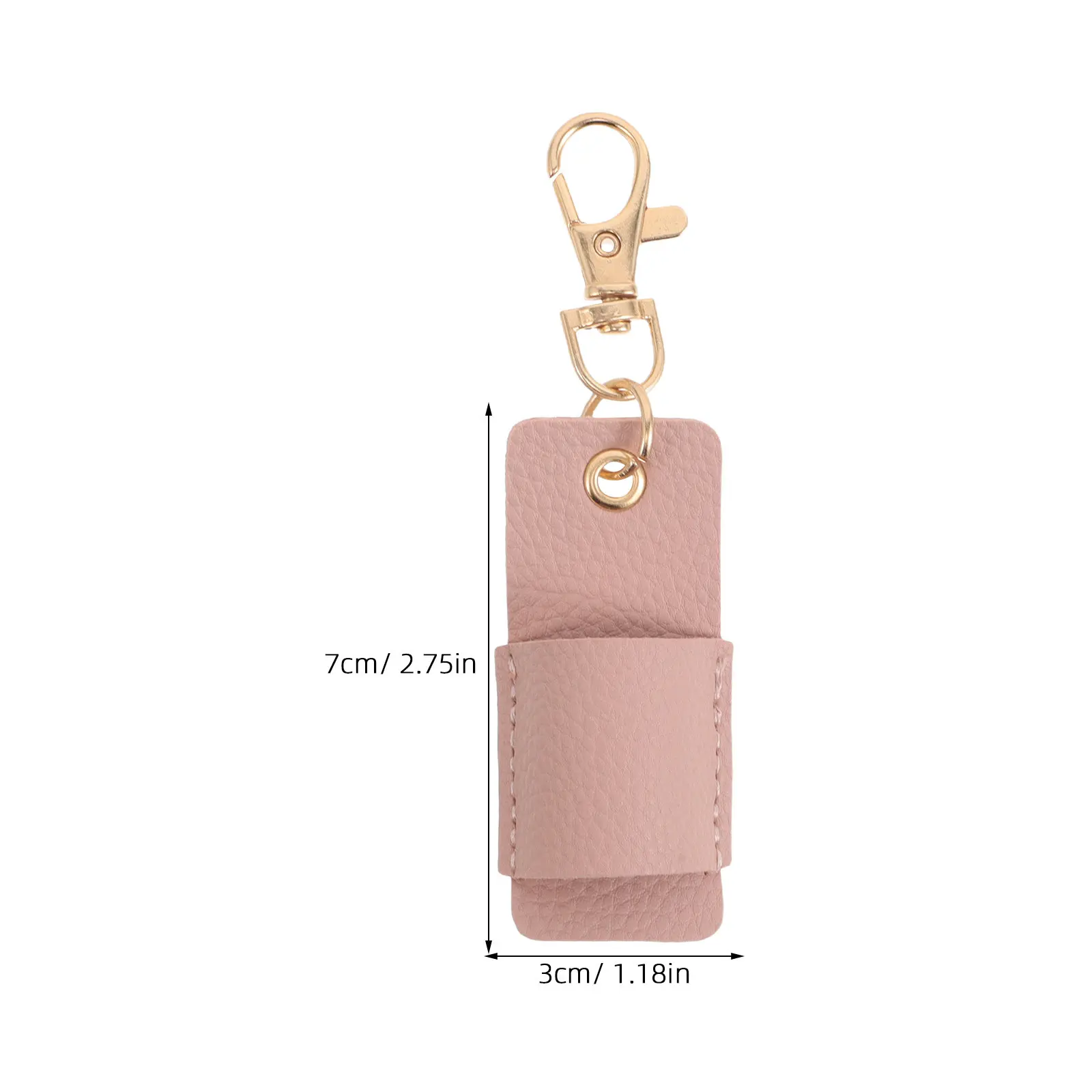 3Pcs Portable Texture Pen Case Holder For Pen Holder For Office For Students Single Keychain Pencil Pouch