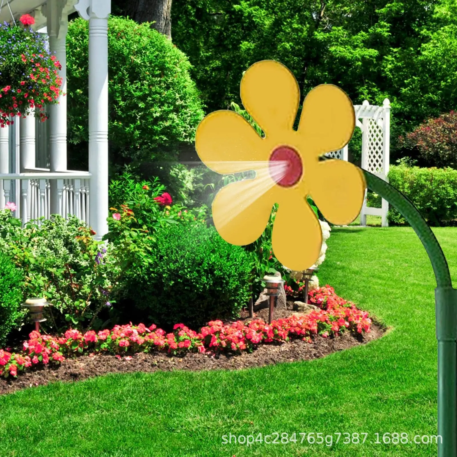 Sunflower 360 ° Shaking Rotating Sprinkler Garden Yard Lawn Irrigation Device Decorative Ornament Outdoor Water Toy For Children