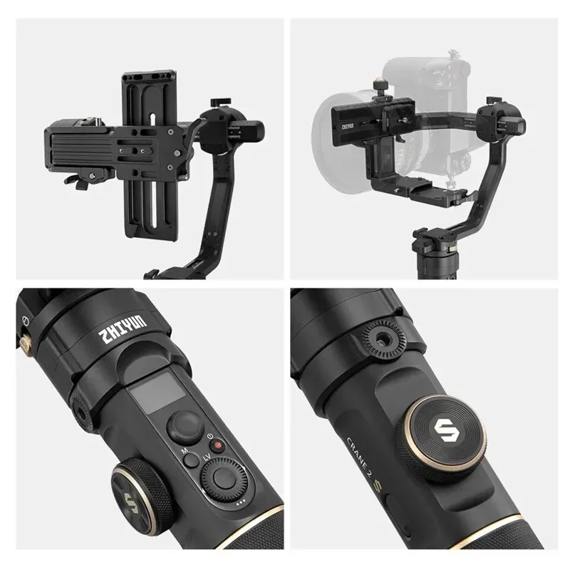 متوفر Zhiyun Crane 2S مثبت أفقي محمول باليد 3 محاور لكاميرا DSLR بدون مرآة متوافقة مع Canon/LUMIX // Nikon