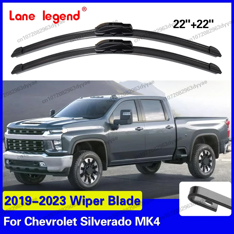 Para HSV GMSV Chevrolet Silverado Cheyenne T1XX MK4 2019-2023, Escobillas Limpiaparabrisas Delanteras, 2 Piezas, Accesorios para Ventanas