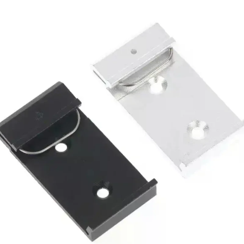 25MM 35MM 45MM Metal DIN Rail Fixed Clamp Clip Relay Mounting Buckle Simple Fixing Rack With Mounting Holes
