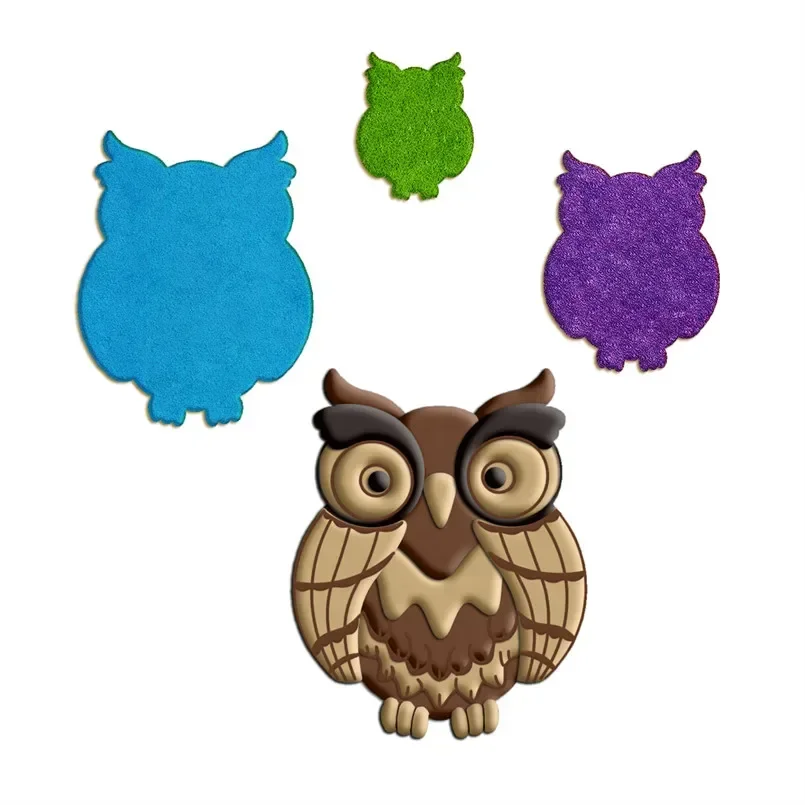 Four Specifications Cartoon Flying Animals,Barn Owl,Plastic Molds,Cake Pastry Fondant Decorate Tools,Cookie Cutters