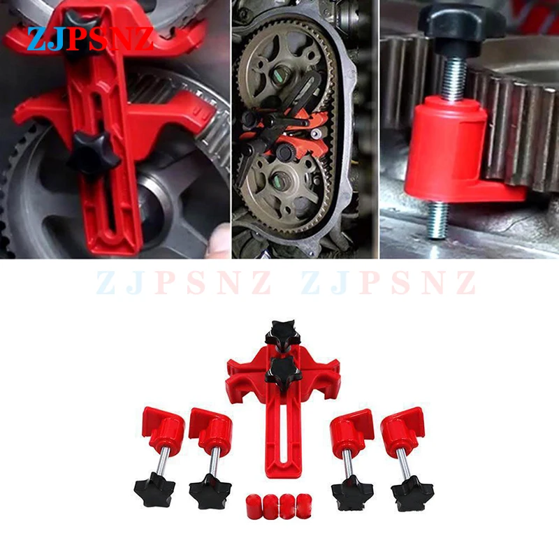 Car Cam Camshaft Lock Holder Auto Engine Timing Lock Tool Car Double/Single Camshaft Retainer Timing Belt Fix Changer Universal