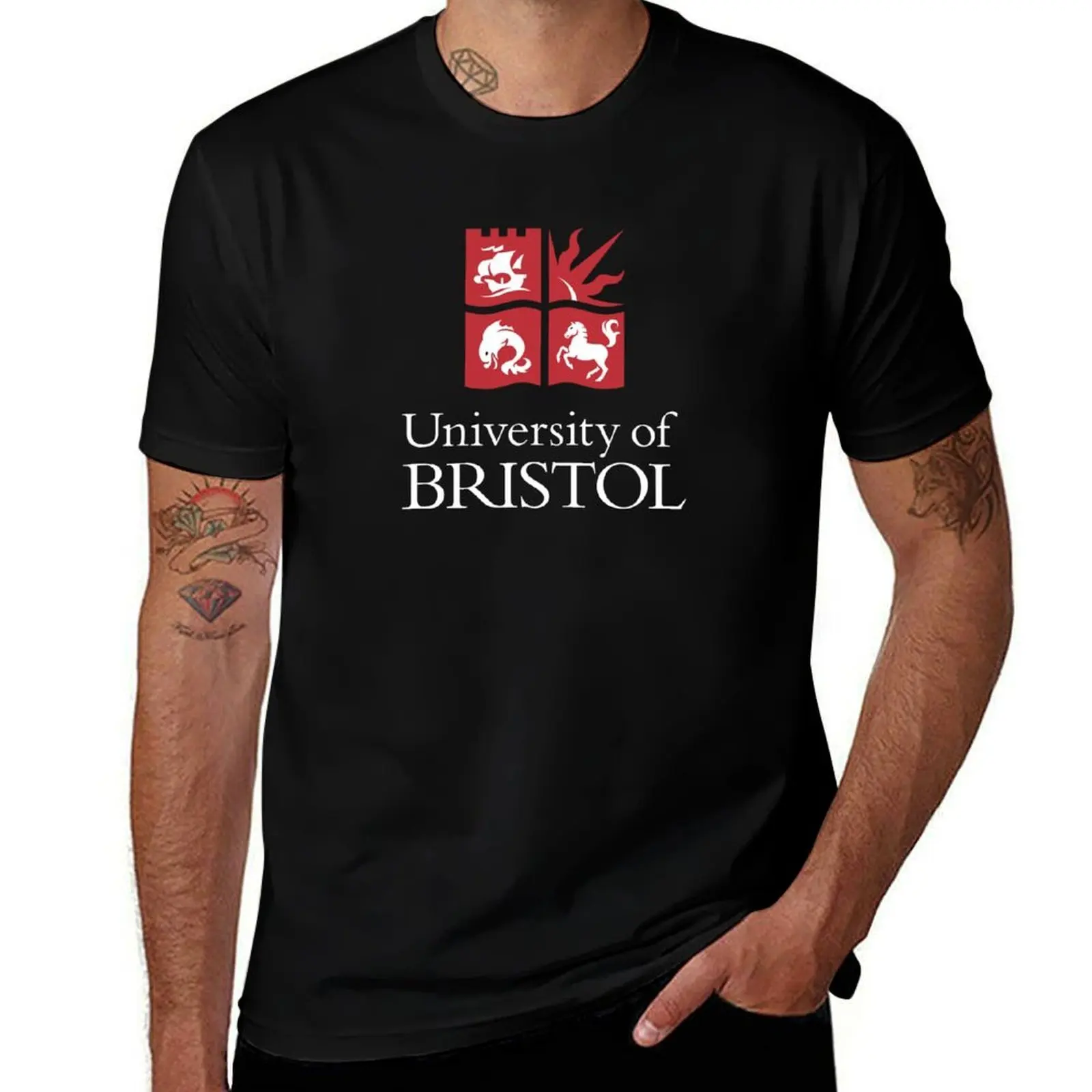 

University of Bristol T-Shirt t shirts for man pack cotton anime t shirts oversize t shirts for man cotton T-shirt