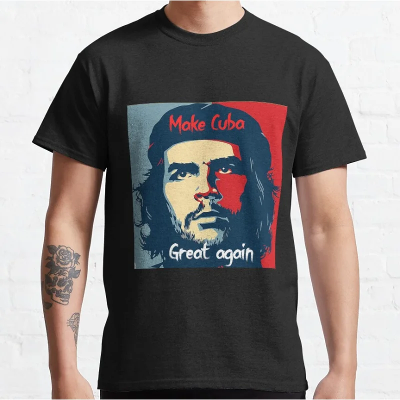 

Che guevara 0216 Cuba revolution leader gift t shirt for man 100% cotton print clothes Men's All size S-6XL Tops