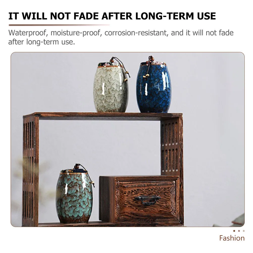 

Multi Purpose Ceramic Tea Container Unique Shape Airtight Jar for Home Hotel Office Tea Shop Decoration Storage Solution