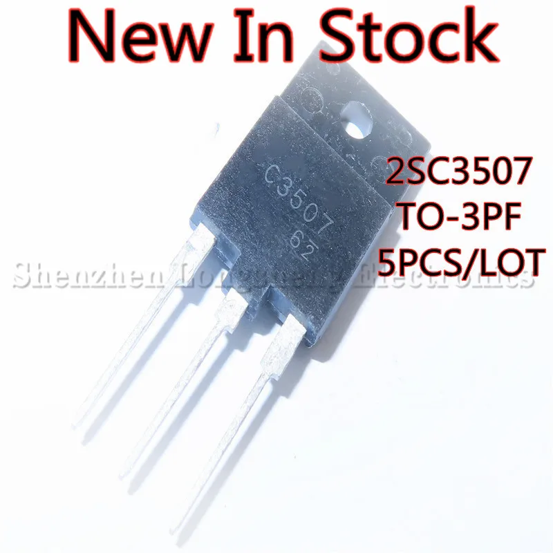 5PCS/LOT In stock 2SC3507 C3507 TO-3PF NPN Transistor Power Supply Tube 1000V 5A Quality Assurance