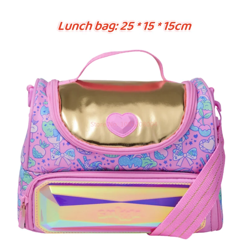 

New Australian Smiggle Schoolbag Love Backpack Spray Cold Kettle Lunch Bag Lunch Box Pencil Box Backpack Student Supplies Gift