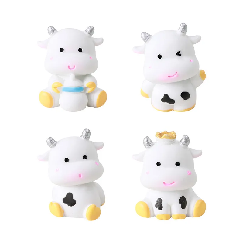 Hot sale Cute Five Little Cows Resin Hole Shoe Charms Decoration For Child Clogs DIY Parts Womens Slippers Pins shoe Accessories