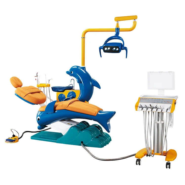 Dolphin Theme Pediatric Dental Chair - Premium Kids Treatment Chair