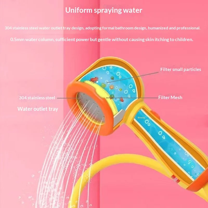 Duck Electric Bath Shower  304 Stainless Steel Nozzle Soft Water Flow Filtered Sprayer For Bathroom Shower Use